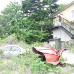 福島第一原発から約５キロ離れた大熊町のとある旧宿舎。建設会社の宿舎であろうと思われる/2016年５月24日